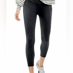 Cabi - Relaxed Ponte Leggings with Pockets- black - XS